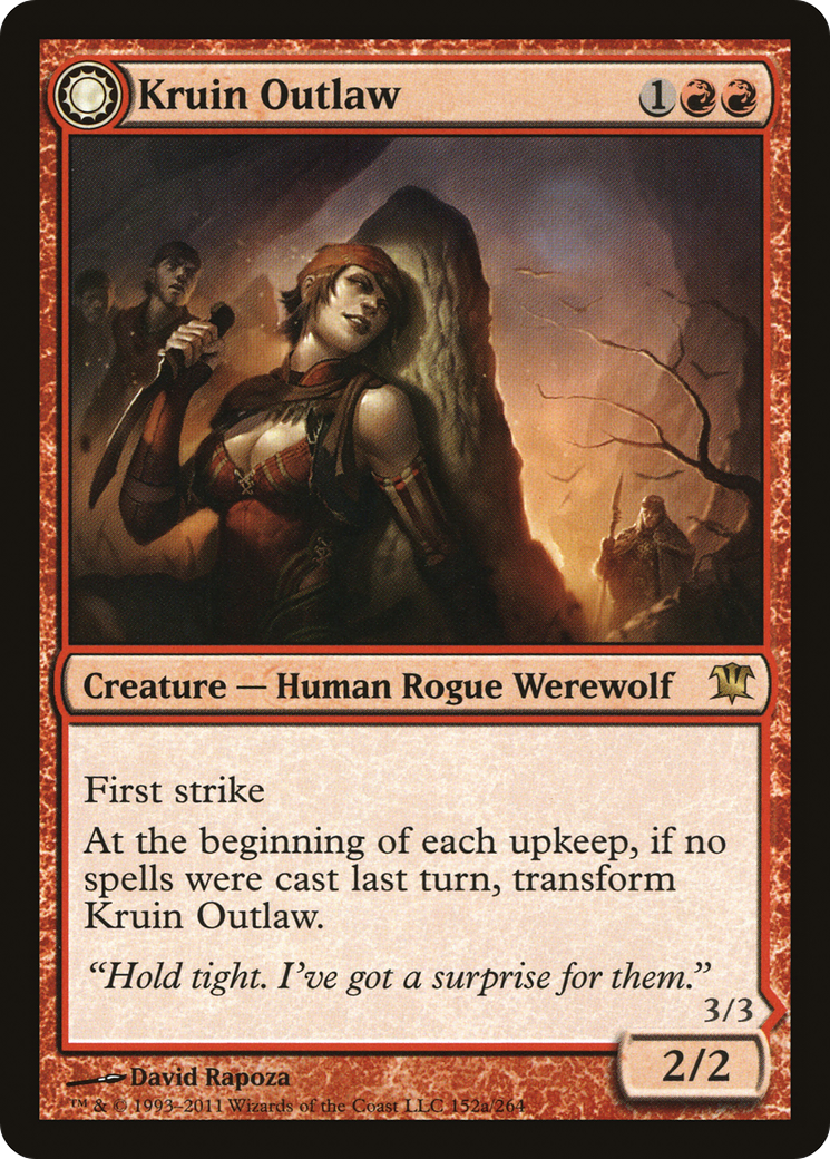 Kruin Outlaw // Terror of Kruin Pass (ISD-152) - Innistrad: (Double Faced Transform) Foil