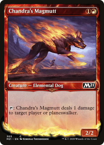 Chandra's Magmutt (M21-303) - Core Set 2021: (Showcase) Foil