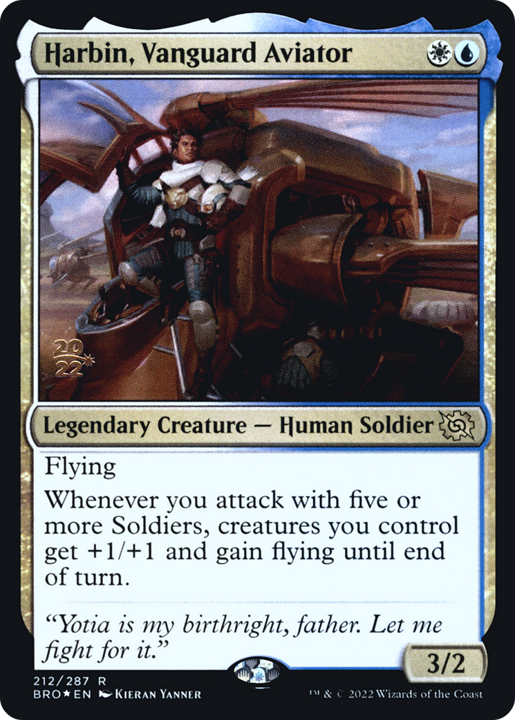 Harbin, Vanguard Aviator (PRE-212S) - The Brothers' War Promos Foil