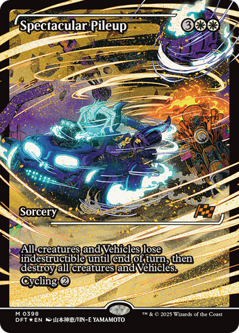 Spectacular Pileup (DFT-398) - Aetherdrift: (Showcase) Foil