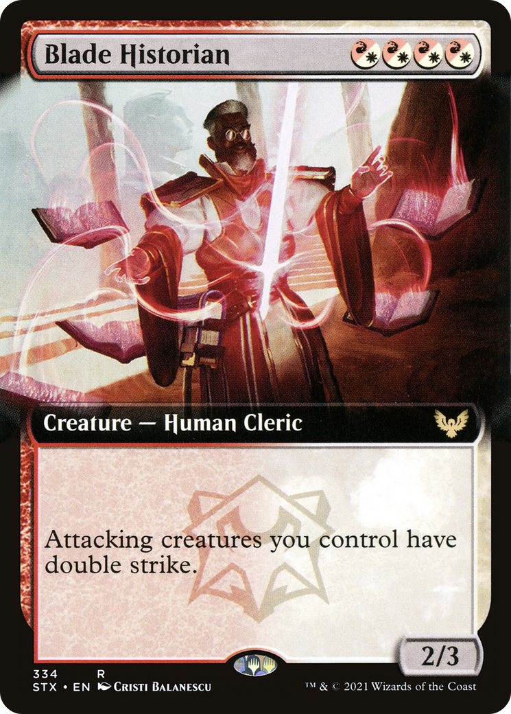 Blade Historian (STX-334) - Strixhaven: School of Mages: (Extended Art)