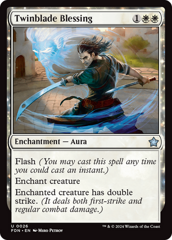 Twinblade Blessing (FDN-026) - Foundations