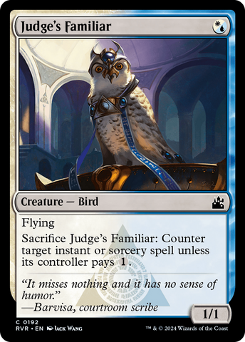 Judge's Familiar (RVR-192) - Ravnica Remastered Foil