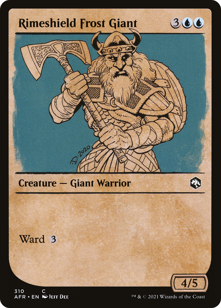 Rimeshield Frost Giant (AFR-310) - Adventures in the Forgotten Realms: (Showcase)
