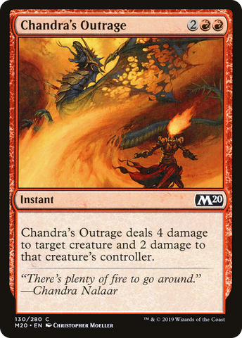Chandra's Outrage (M20-130) - Core Set 2020 Foil