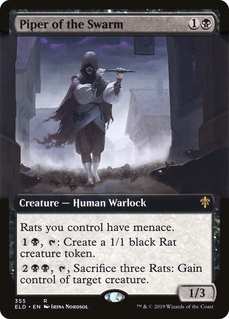 Piper of the Swarm (ELD-355) - Throne of Eldraine: (Extended Art) Foil