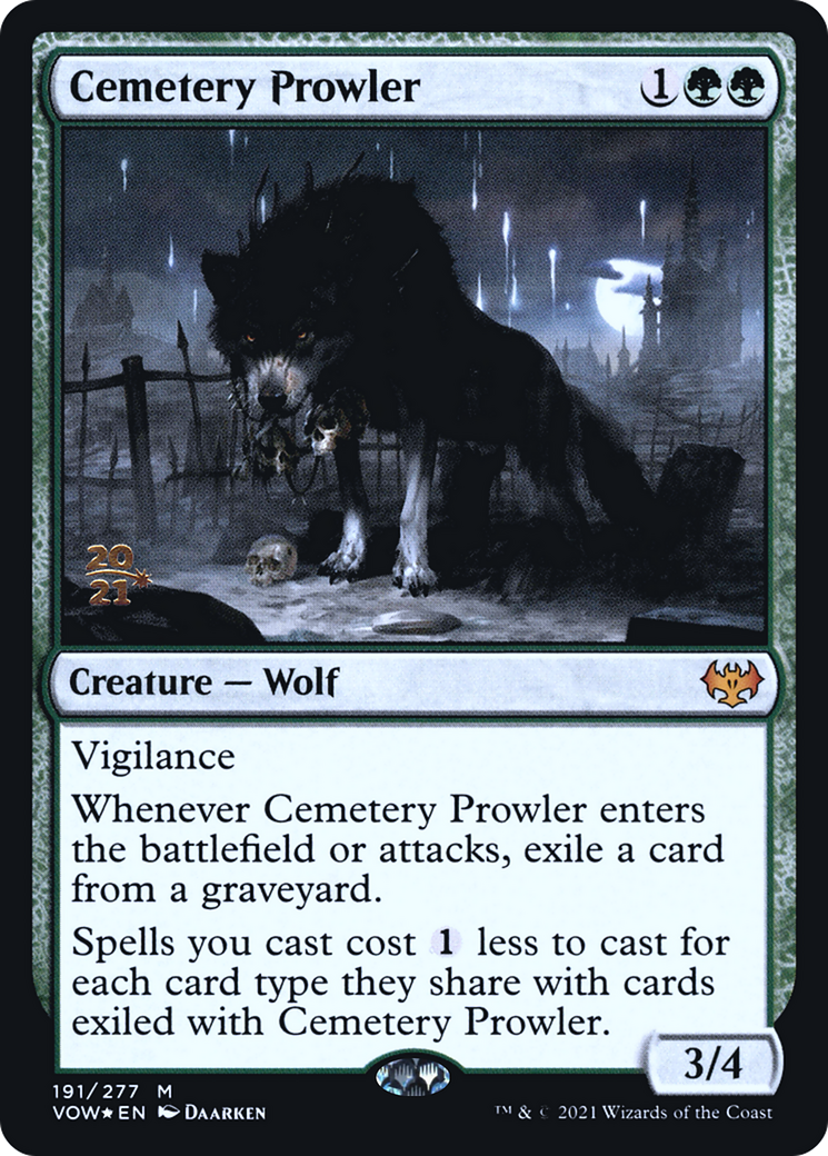 Cemetery Prowler (PRE-191S) - Innistrad: Crimson Vow Promos Foil