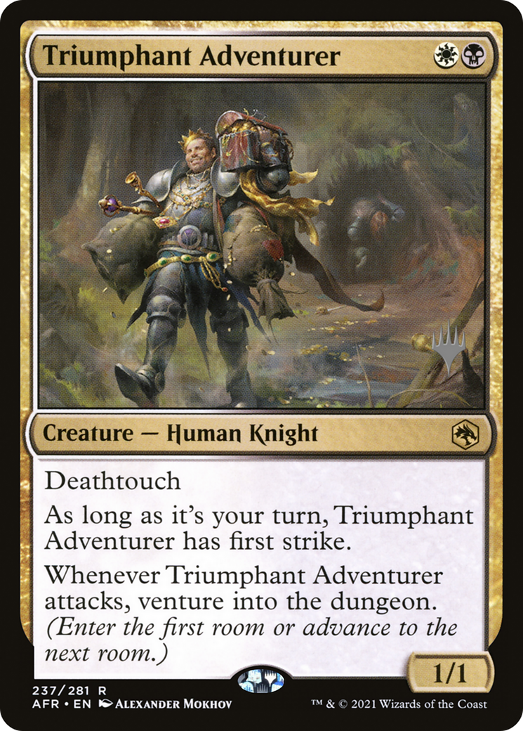 Triumphant Adventurer (PPAFR-237P) - Adventures in the Forgotten Realms Promos Foil