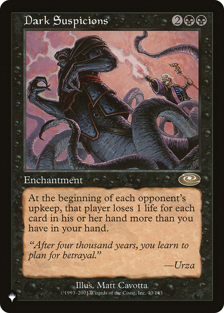 Dark Suspicions (LIST-PLS-40) - The List