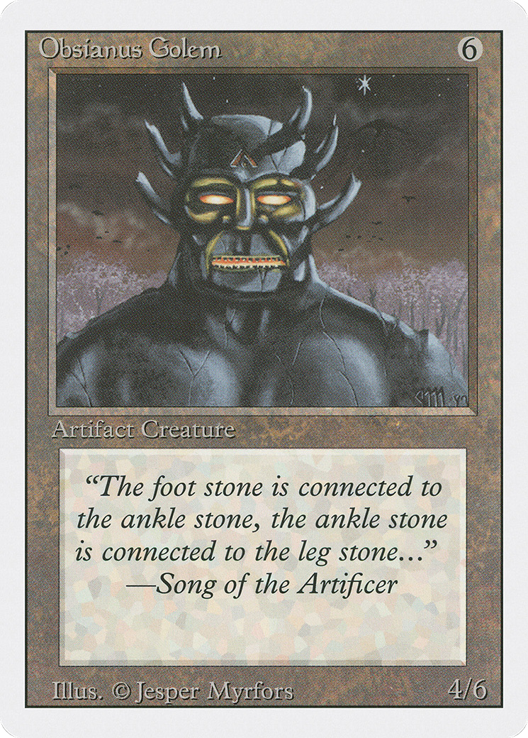 Obsianus Golem (3ED-268) - Revised Edition