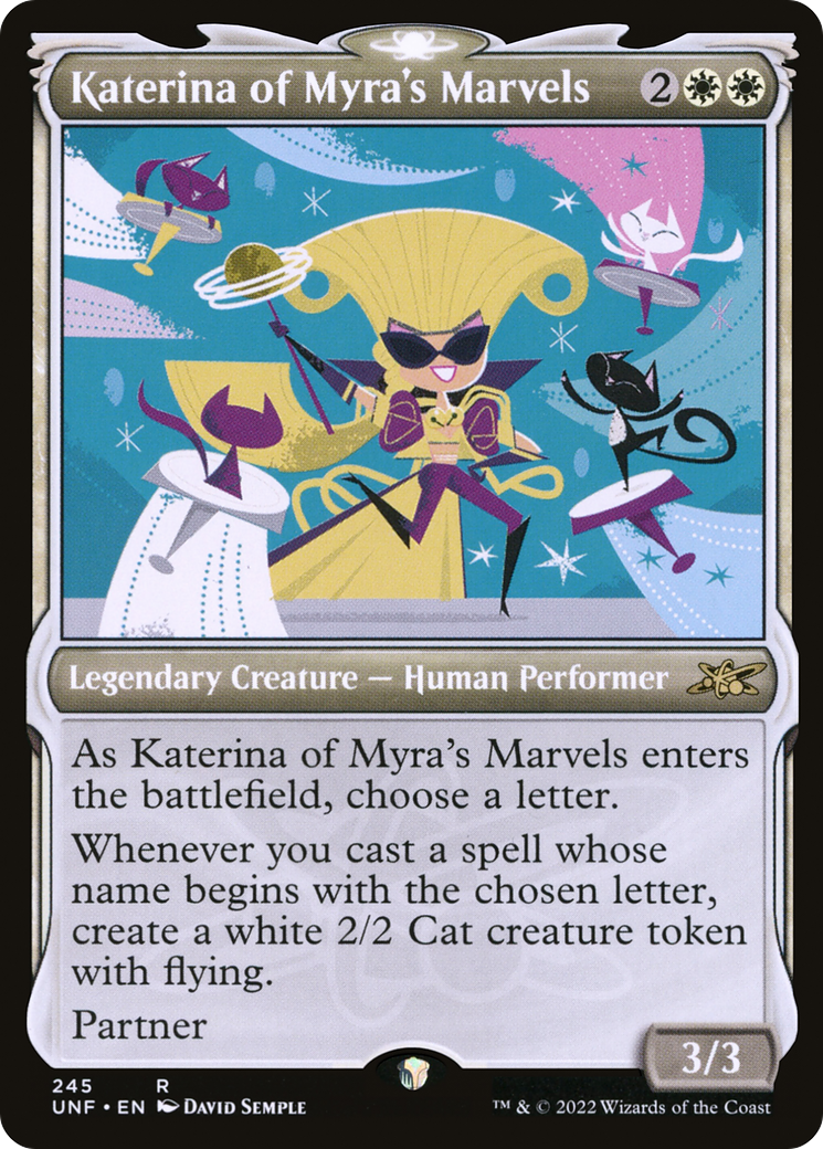 Katerina of Myra's Marvels (UNF-245) - Unfinity: (Showcase) Foil