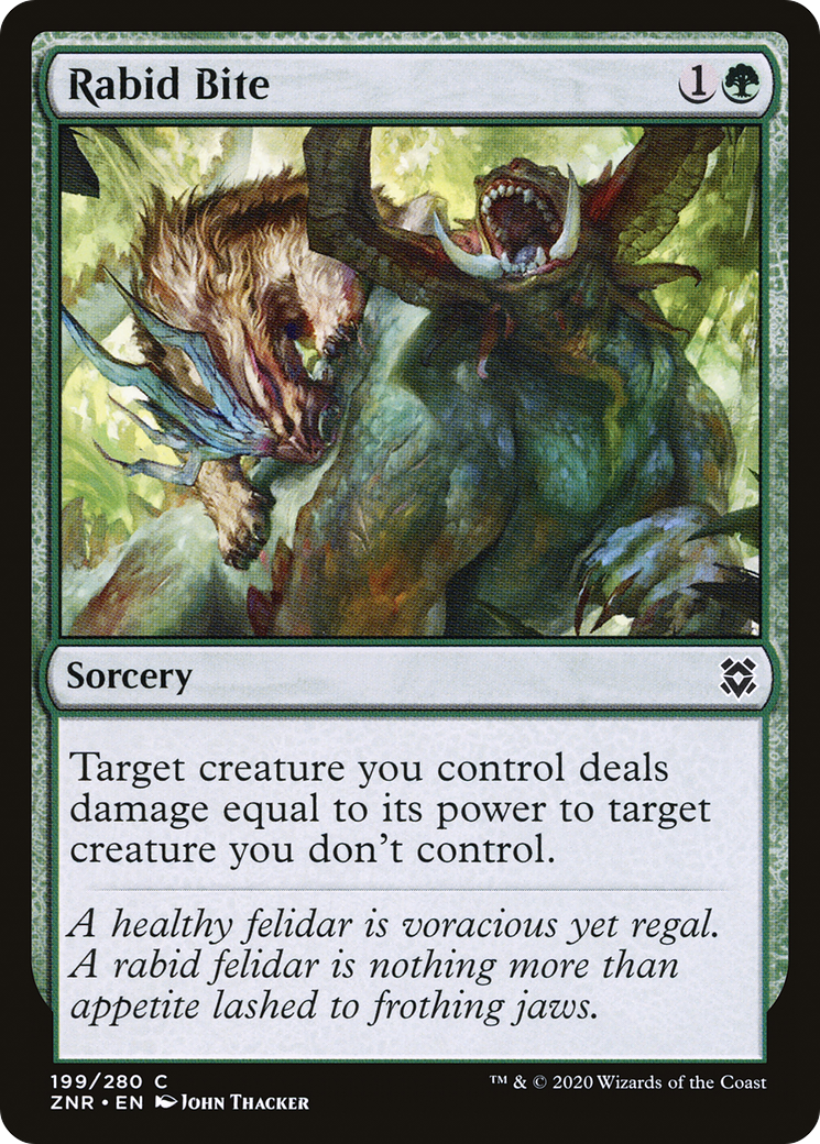 Rabid Bite (ZNR-199) - Zendikar Rising