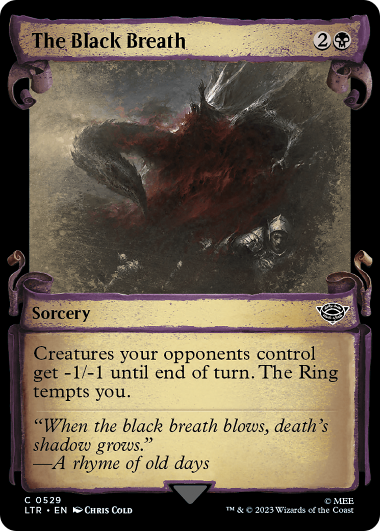 The Black Breath (LTR-529) - The Lord of the Rings: Tales of Middle-earth: (Showcase) Foil