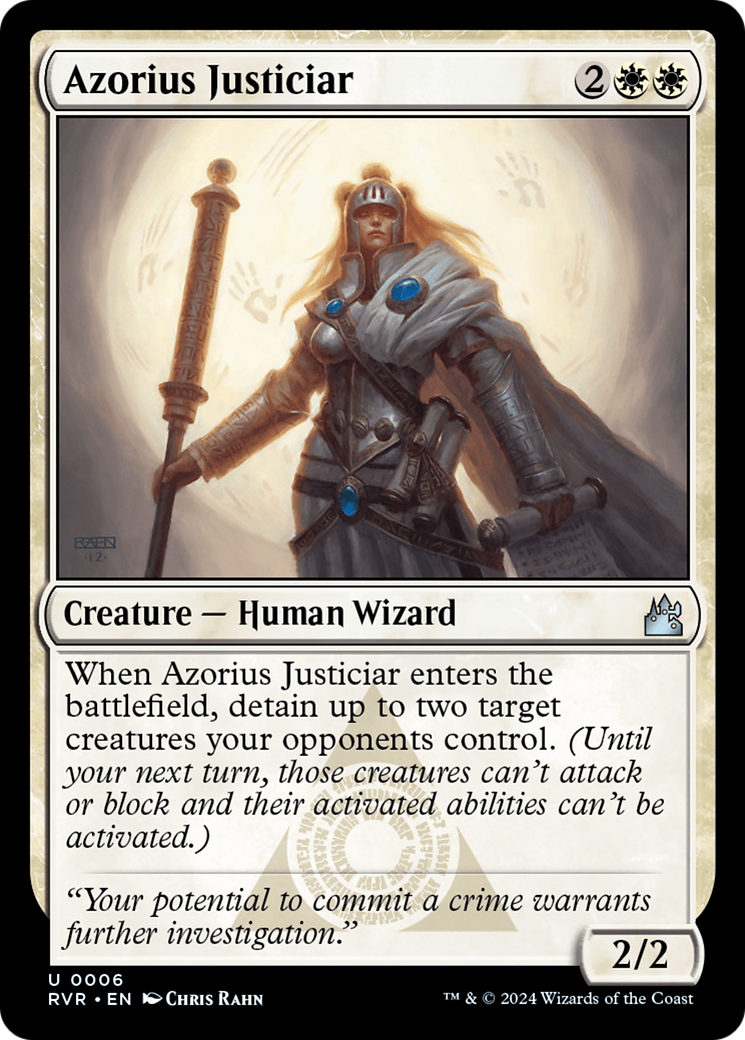 Azorius Justiciar (RVR-006) - Ravnica Remastered Foil