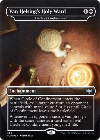 Circle of Confinement (VOW-329) - Innistrad: Crimson Vow / Van Helsing's Holy Ward (Borderless)