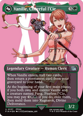 Vanille, Cheerful l'Cie (FIN-537) - FINAL FANTASY (Borderless) Foil