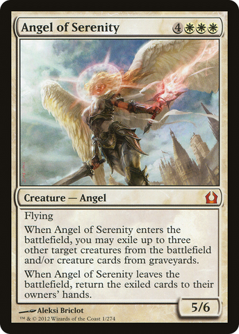 Angel of Serenity (RTR-001) - Return to Ravnica Foil