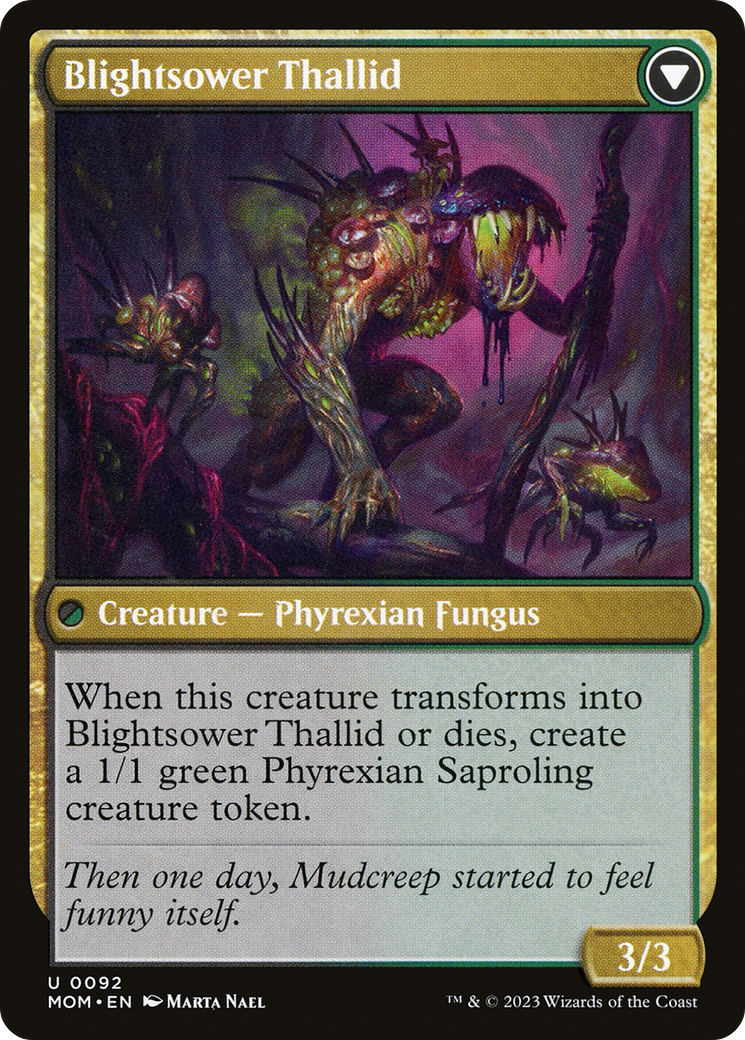 Blightreaper Thallid // Blightsower Thallid (MOM-092) - March of the Machine Foil