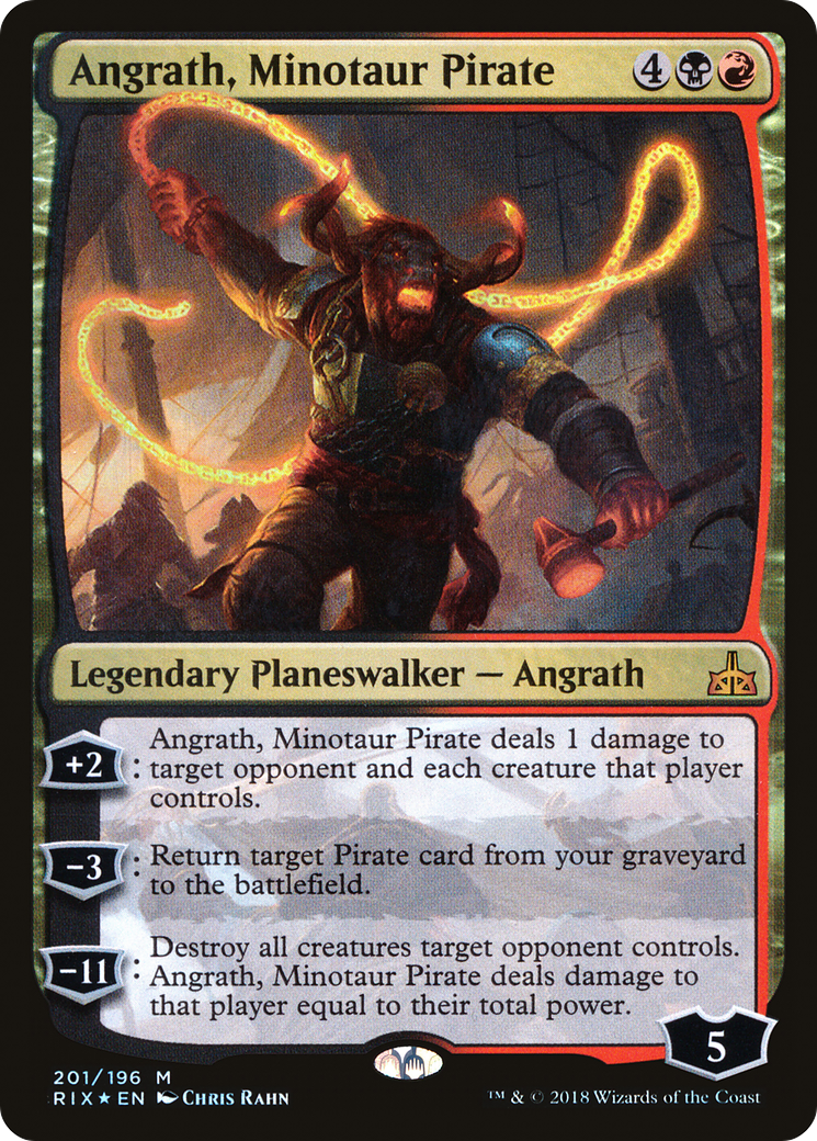 Angrath, Minotaur Pirate (RIX-201) - Rivals of Ixalan Foil