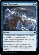 Dire Downdraft (BLB-046) - Bloomburrow Foil