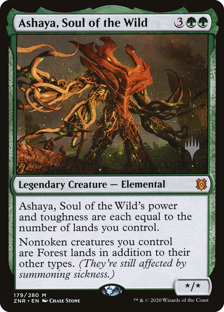 Ashaya, Soul of the Wild (PPZNR-179) - Zendikar Rising Promos