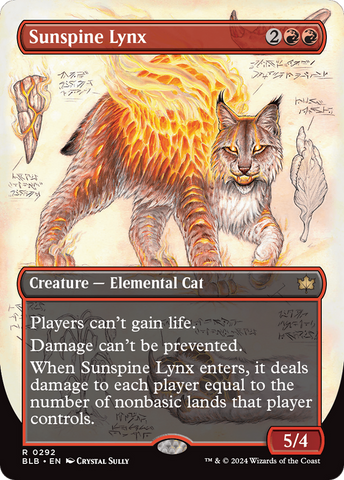 Sunspine Lynx (BLB-292) - Bloomburrow: (Showcase) (Borderless)