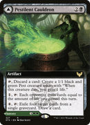 Pestilent Cauldron // Restorative Burst (STX-327) - Strixhaven: School of Mages: (Extended Art) Foil
