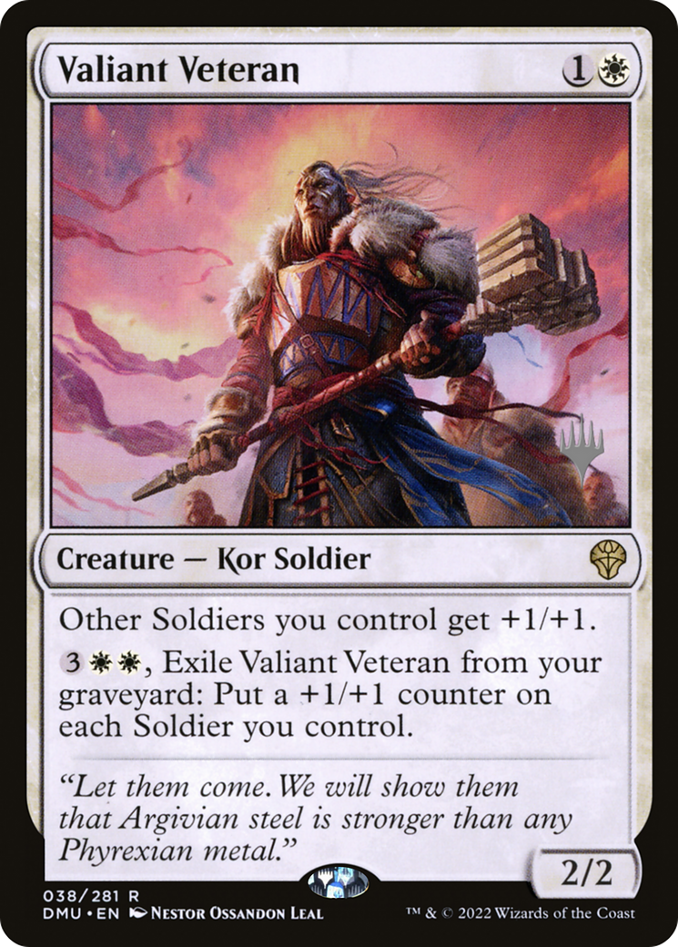 Valiant Veteran (PPDMU-38P) - Dominaria United Promos Foil