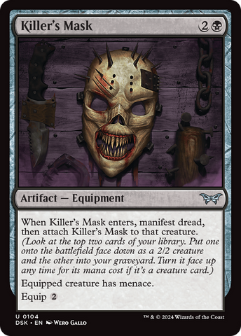 Killer's Mask (DSK-104) - Duskmourn: House of Horror
