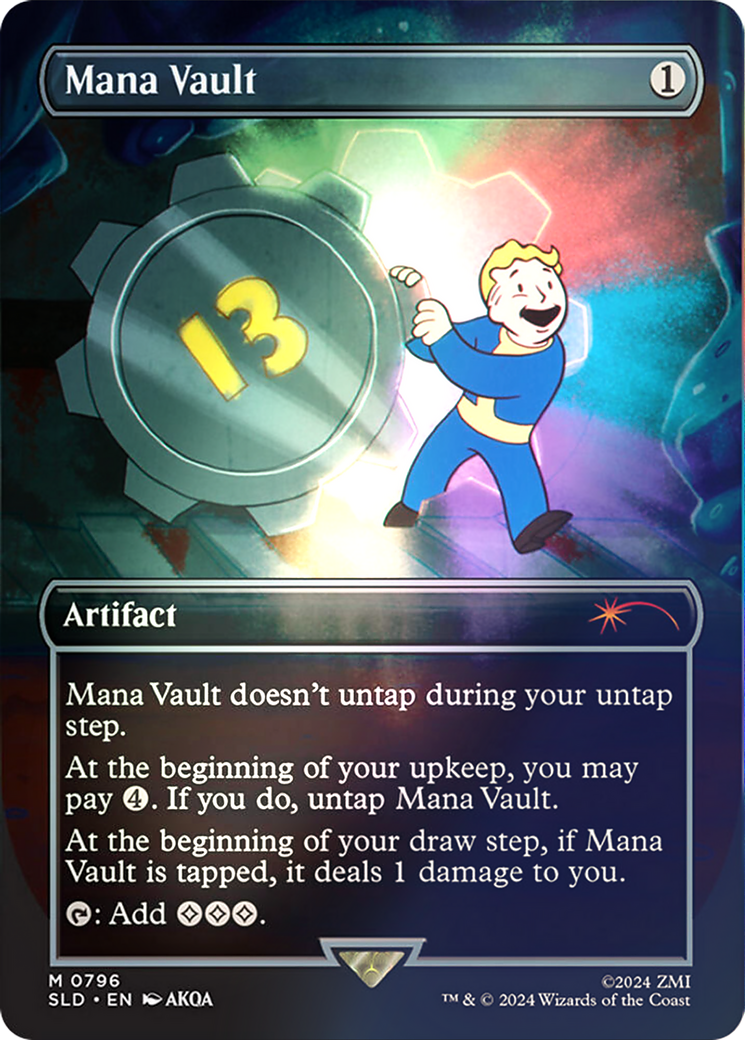 Mana Vault (SLD-796) - Secret Lair Drop (Borderless) Foil