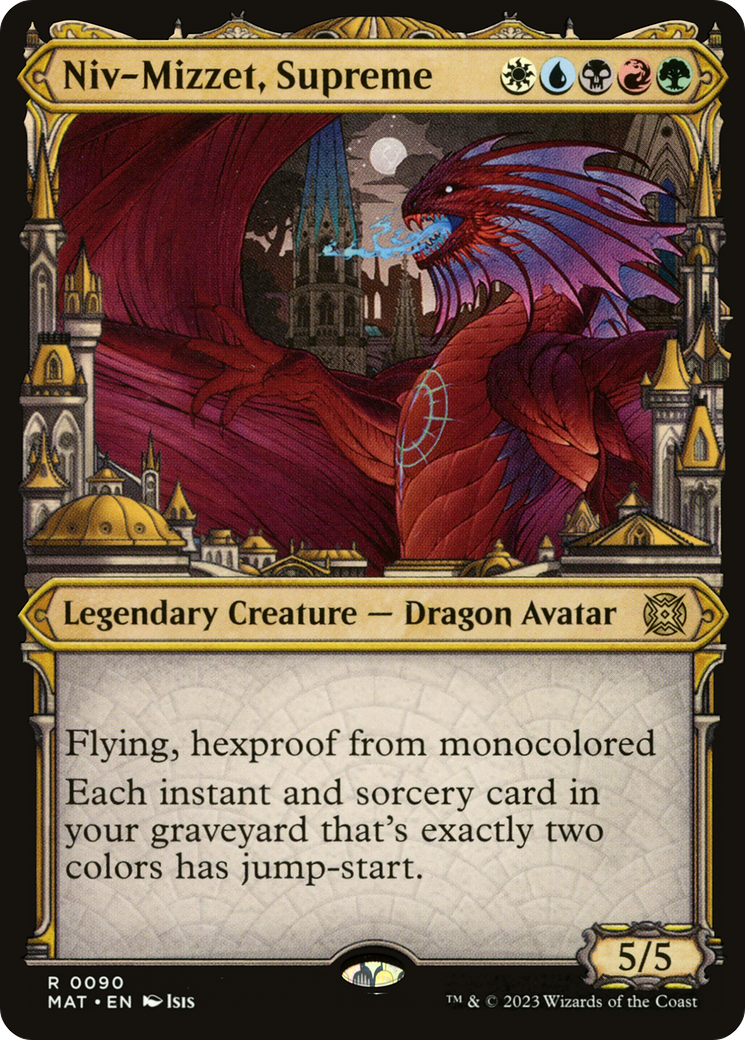 Niv-Mizzet, Supreme (MAT-090) - March of the Machine: The Aftermath: (Showcase) Foil