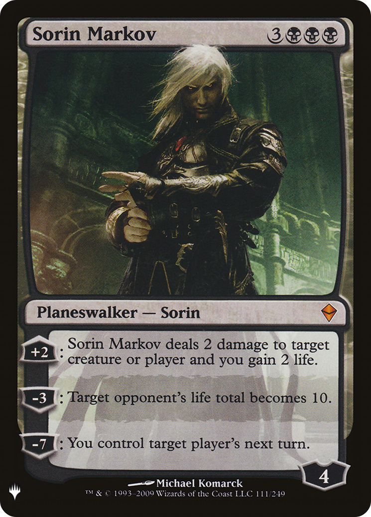 Sorin Markov (LIST-ZEN-111) - The List