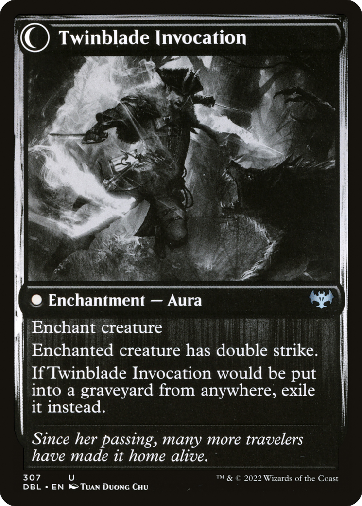 Twinblade Geist // Twinblade Invocation (DBL-307) - Innistrad: Double Feature: (Double Faced Transform)