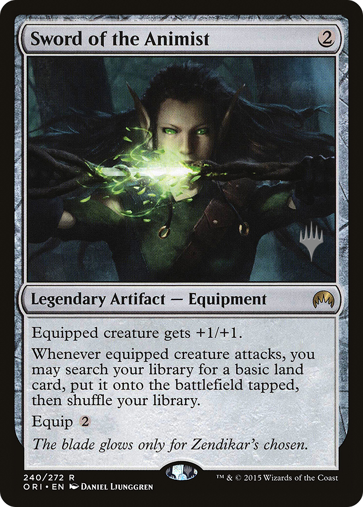 Sword of the Animist (PPTHB-240) - Magic Origins Promos