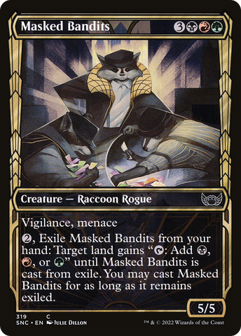 Masked Bandits (SNC-319) - Streets of New Capenna: (Showcase) Foil