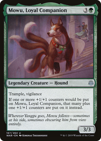 Mowu, Loyal Companion (WAR-167) - War of the Spark Foil