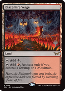 Blazemire Verge (PPDSK-256) - Duskmourn: House of Horror Promos Foil