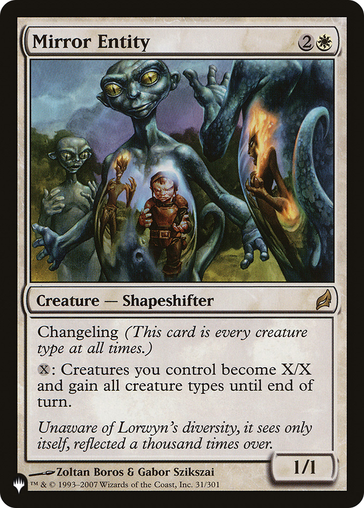 Mirror Entity (LIST-LRW-31) - The List