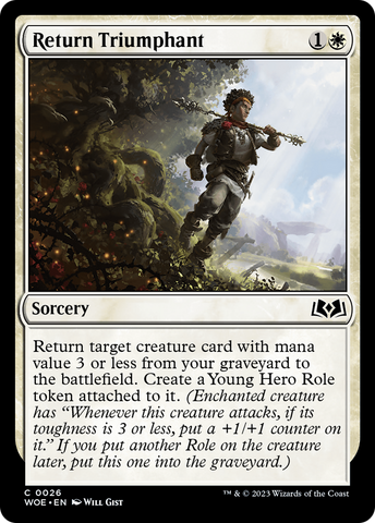 Return Triumphant (WOE-026) - Wilds of Eldraine Foil