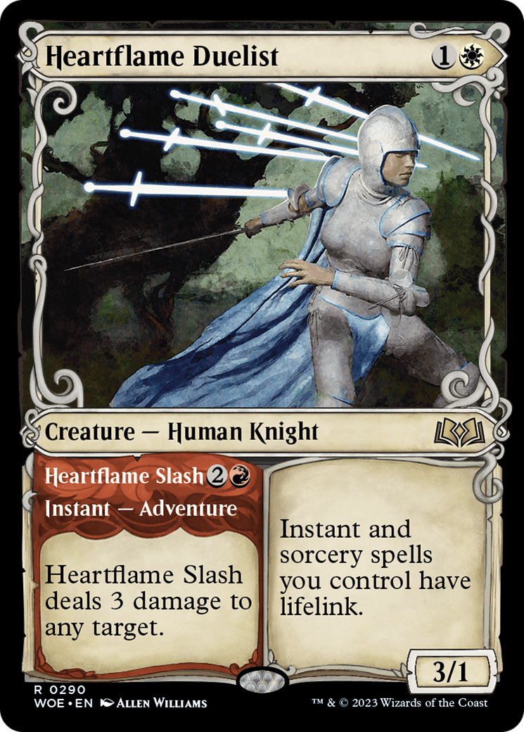 Heartflame Duelist // Heartflame Slash (WOE-290) - Wilds of Eldraine: (Showcase)