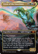 Ureni of the Unwritten (TDC-009) - Commander: Tarkir: Dragonstorm (Borderless) Foil