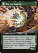 The Dragon-Kami Reborn // Dragon-Kami's Egg (NEO-473) - Kamigawa: Neon Dynasty: (Extended Art, fandfc, enchantment) Foil