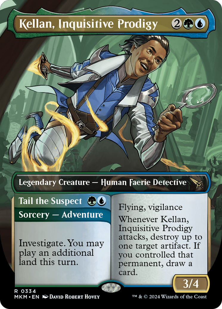 Kellan, Inquisitive Prodigy // Tail the Suspect (MKM-334) - Murders at Karlov Manor (Borderless)