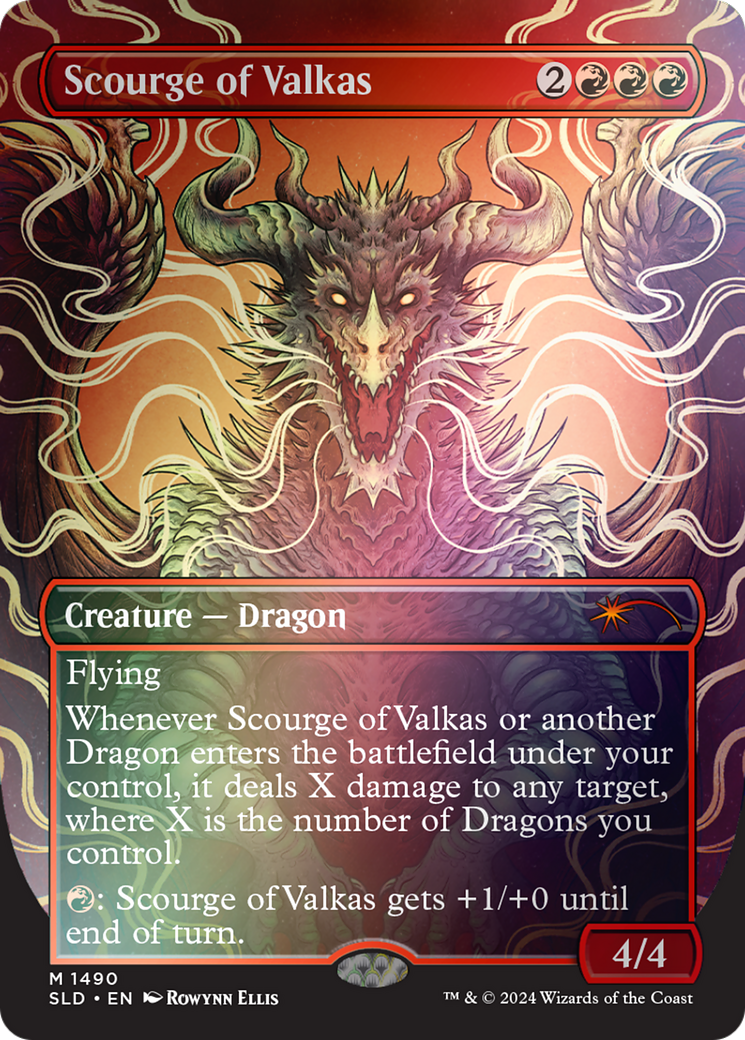 Scourge of Valkas (SLD-1490) - Secret Lair Drop (Borderless) Foil