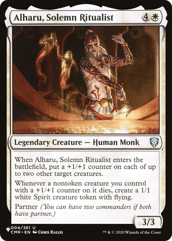Alharu, Solemn Ritualist (LIST-004/361) - The List