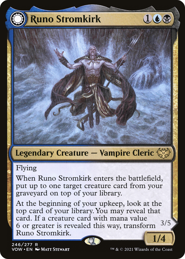 Runo Stromkirk // Krothuss, Lord of the Deep (VOW-246) - Innistrad: Crimson Vow: (Double Faced Transform)