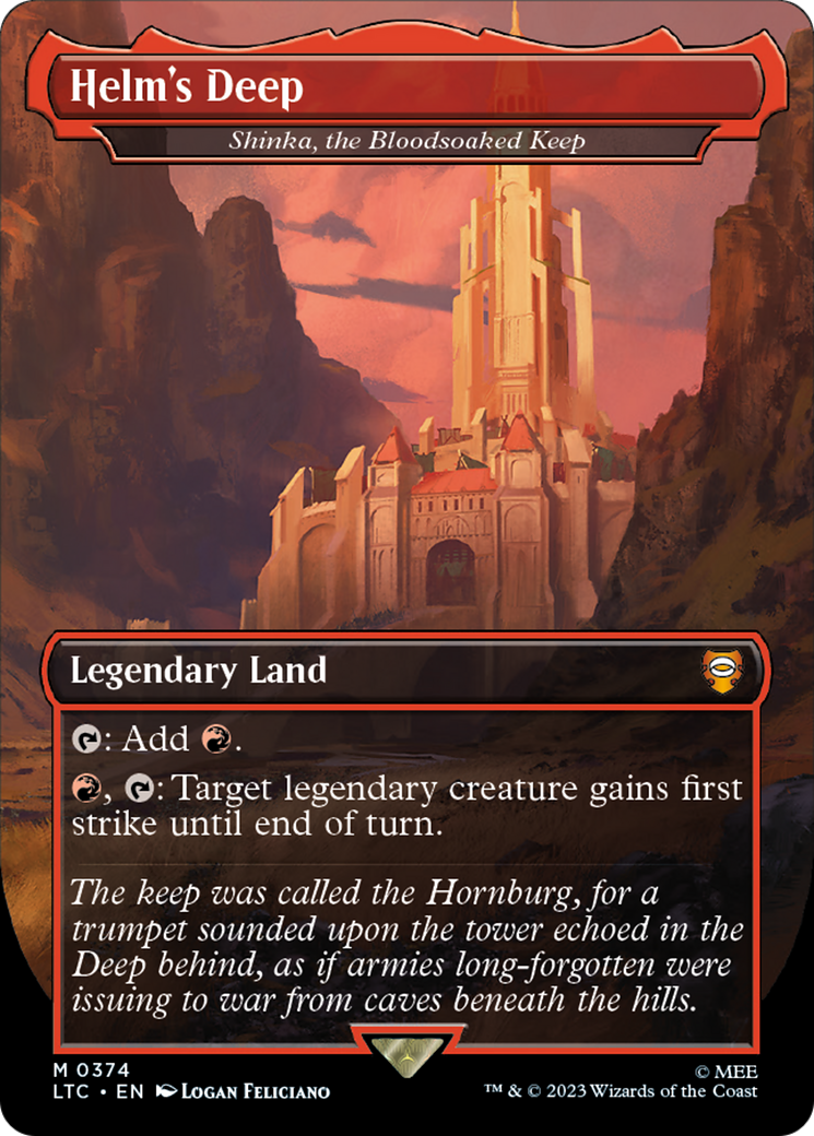 Shinka, the Bloodsoaked Keep (LTC-374) - Tales of Middle-earth Commander / Helm's Deep (Borderless)