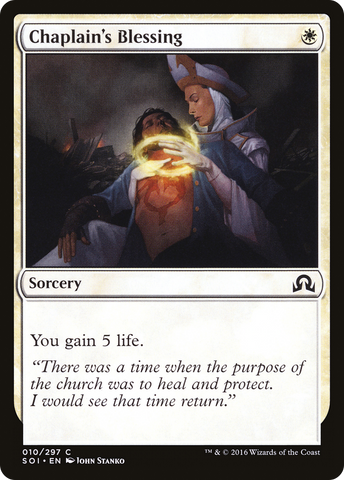 Chaplain's Blessing (SOI-010) - Shadows over Innistrad Foil
