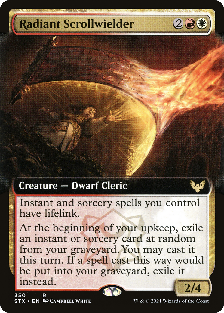 Radiant Scrollwielder (STX-350) - Strixhaven: School of Mages: (Extended Art) Foil