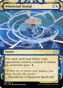 Whirlwind Denial (STA-023) - Strixhaven Mystical Archive: (Showcase) (Borderless) Etched Foil
